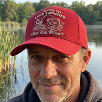 One Wish Willow I Wish To Catch A Monster Embroidered Fishing Cap