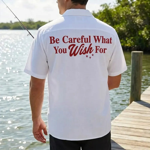 One Wish Willow I Wish To Catch A Monster Fishing Hawaiian Shirt