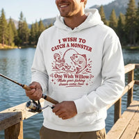 One Wish Willow I Wish To Catch A Monster Fishing Hoodie