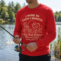 One Wish Willow I Wish To Catch A Monster Fishing Long Sleeve Shirt