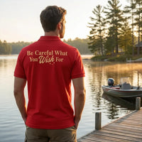 One Wish Willow I Wish To Catch A Monster Fishing Polo Shirt