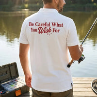 One Wish Willow I Wish To Catch A Monster Fishing Polo Shirt