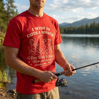 One Wish Willow I Wish To Catch A Monster Fishing T-Shirt