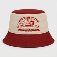 One Wish Willow Make Your Fishing Wish Come True Embroidered Bucket Hat