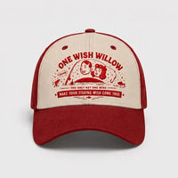 One Wish Willow Make Your Fishing Wish Come True Embroidered Fishing Cap