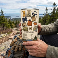 Personalized Acadia National Park Camping Checklist Tumbler