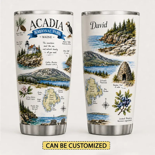Personalized Acadia National Park Tumbler