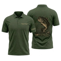 Personalized Bass Fishing Polo Shirt