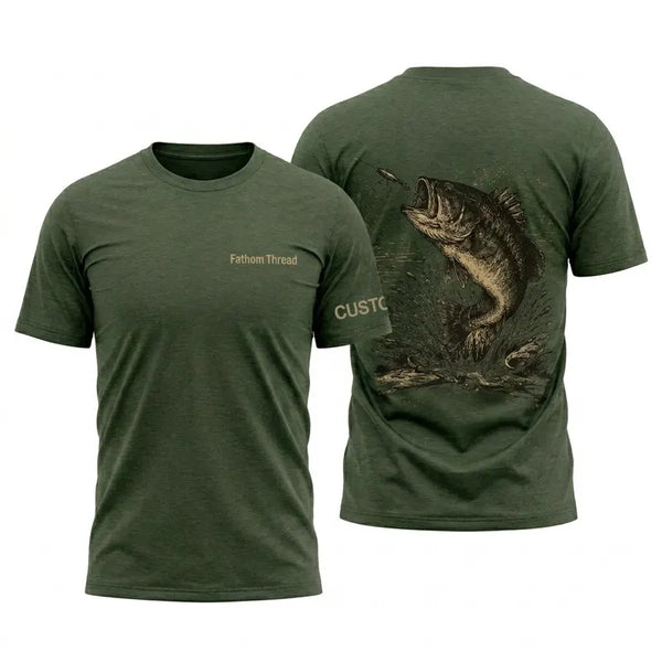 Personalized Bass Fishing T-Shirt