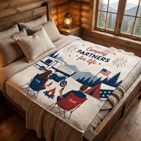 Personalized Camping Partners For Life Camping Blanket