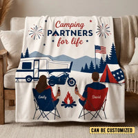 Personalized Camping Partners For Life Camping Blanket