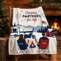 Personalized Camping Partners For Life Camping Blanket