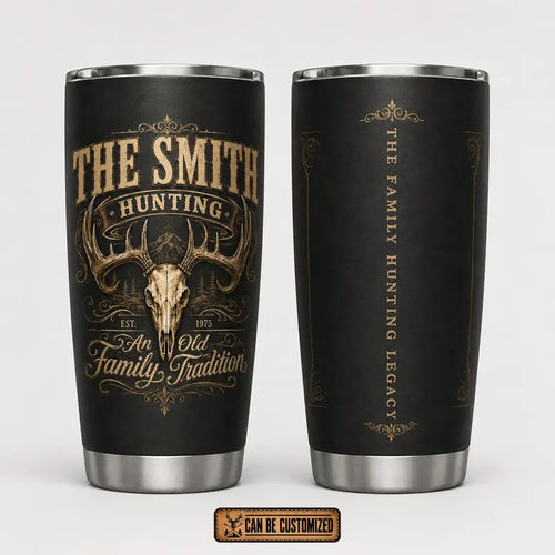 Personalized Family Hunting Legacy 20oz Skinny Tumbler
