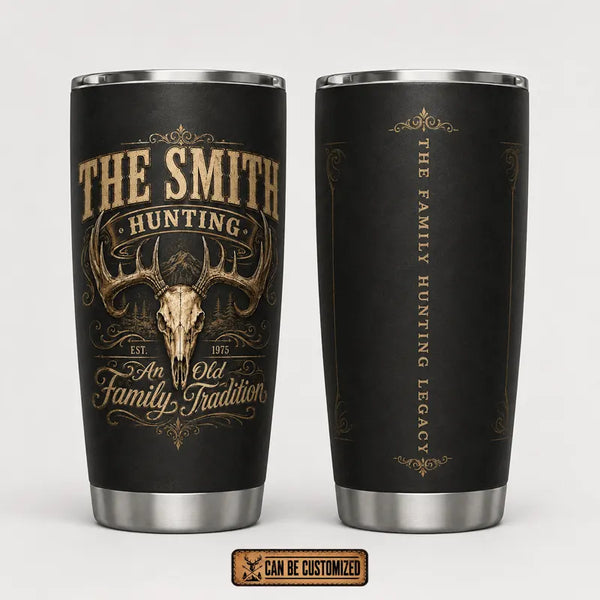 Personalized Family Hunting Legacy 20oz Skinny Tumbler