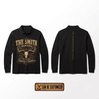 Personalized Family Hunting Legacy Polo Long Sleeve Shirt