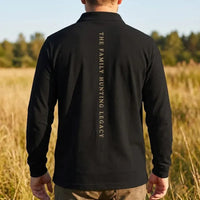 Personalized Family Hunting Legacy Polo Long Sleeve Shirt