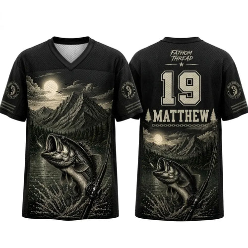 Personalized Fathom Thread Mountain Fishing Jersey