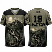 Personalized Fathom Thread Mountain Fishing Jersey