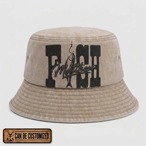 Personalized Fish Matthew Fishing Bucket Hat