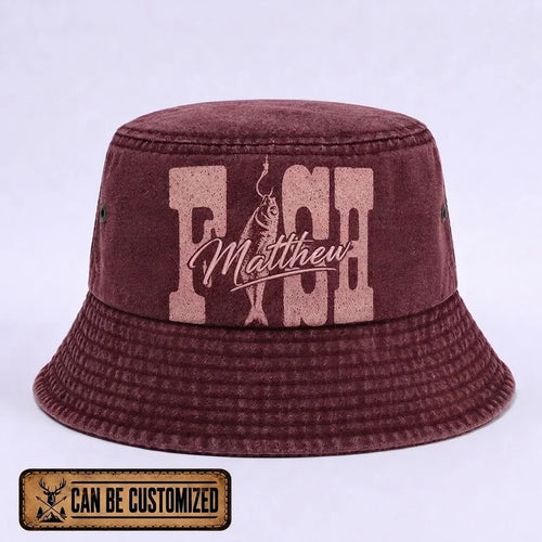 Personalized Fish Matthew Fishing Bucket Hat
