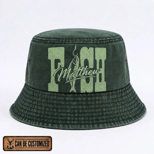 Personalized Fish Matthew Fishing Bucket Hat