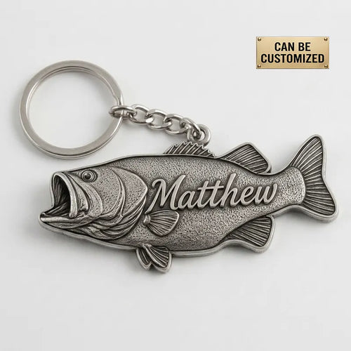 Personalized Fishing Acrylic Keychain
