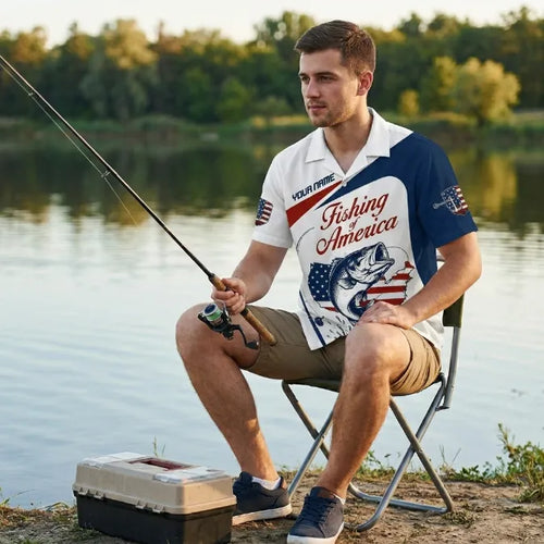 Personalized Fishing Of America Hawaiian Shirt