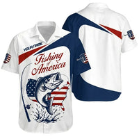 Personalized Fishing Of America Hawaiian Shirt