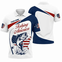 Personalized Fishing Of America Polo Shirt