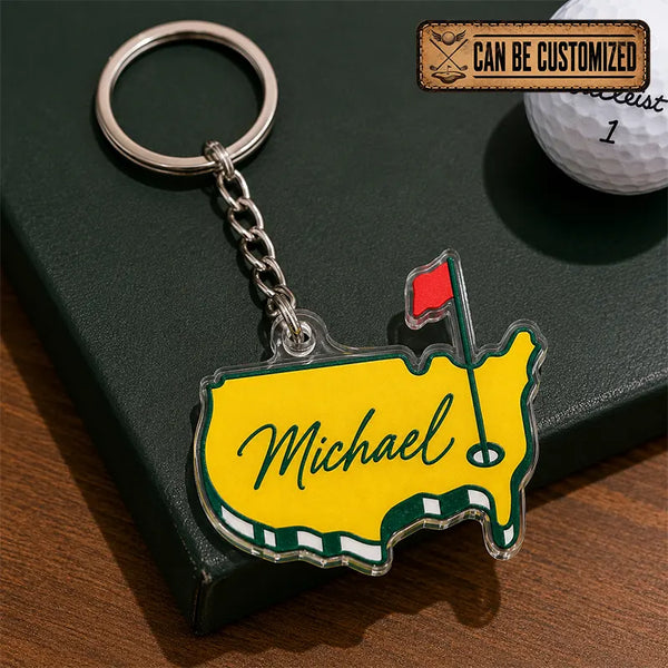 Personalized Golf Acrylic Keychain 2026