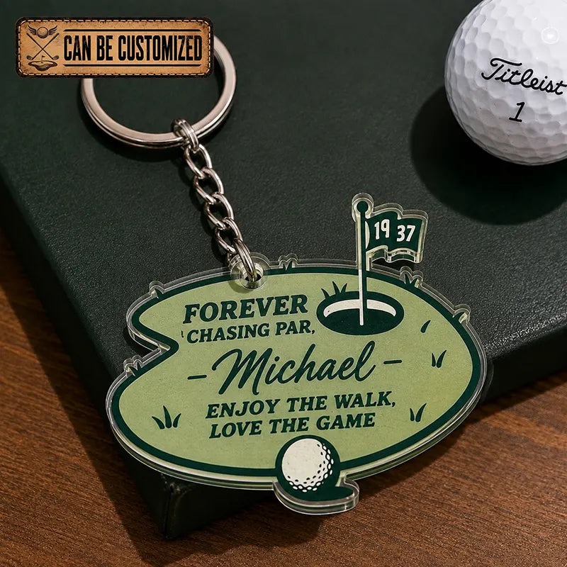 Personalized Golf Acrylic Keychain 2026