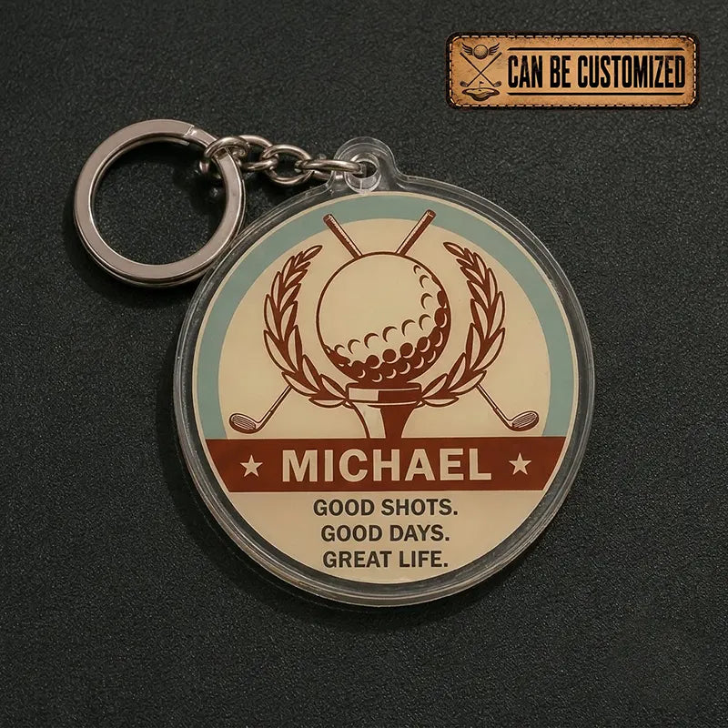 Personalized Golf Acrylic Keychain 2026