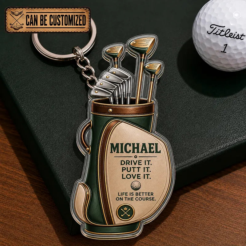 Personalized Golf Acrylic Keychain 2026