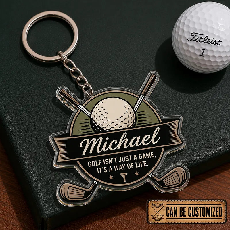 Personalized Golf Acrylic Keychain 2026