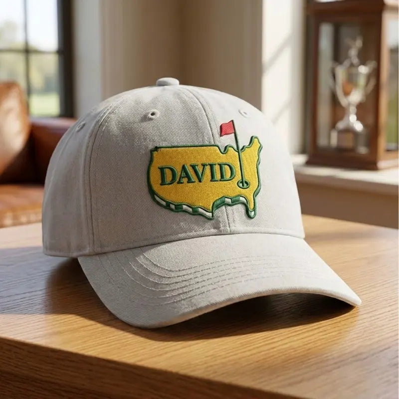 Personalized Golf USA Map Embroidered Cap 2026