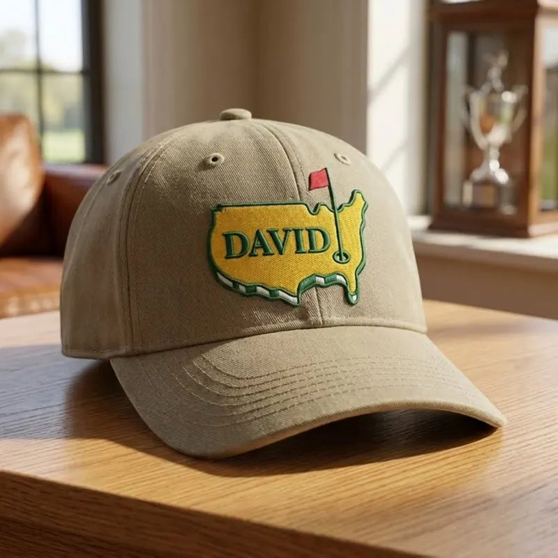 Personalized Golf USA Map Embroidered Cap 2026