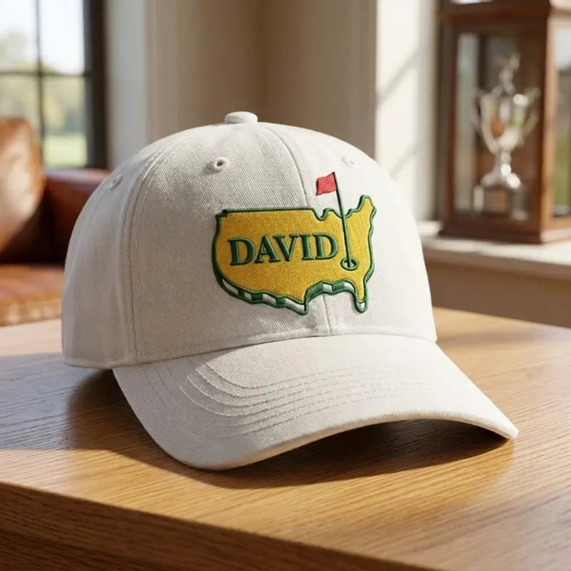 Personalized Golf USA Map Embroidered Cap 2026