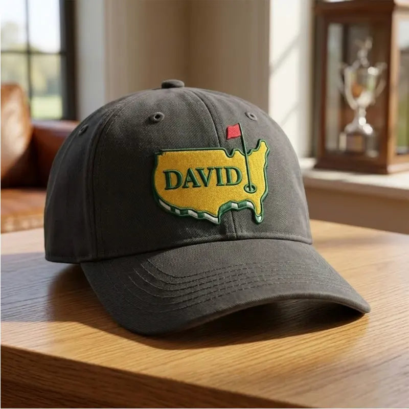 Personalized Golf USA Map Embroidered Cap 2026