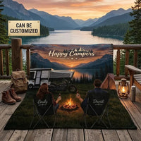 Personalized Happy Campers Camping Blanket