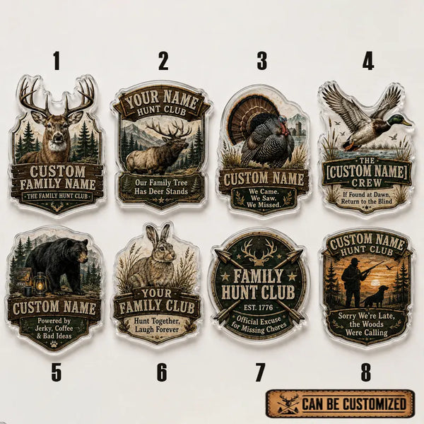 Personalized Hunt Club Heritage Acrylic Magnet 2026