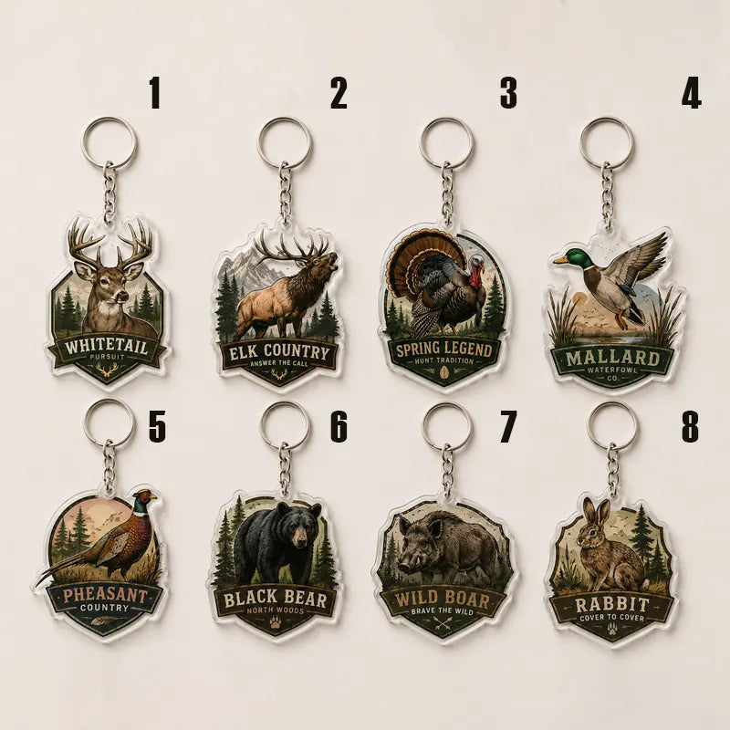 Personalized Hunt Season Icons Acrylic Keychain 2026