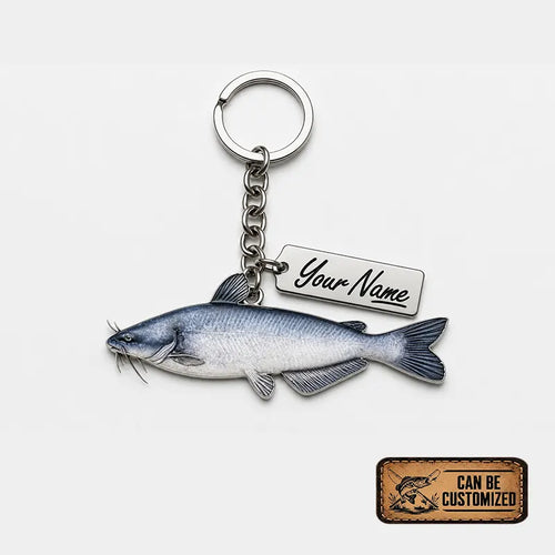 Personalized Hyper-Realistic Freshwater Fish Acrylic Keychain