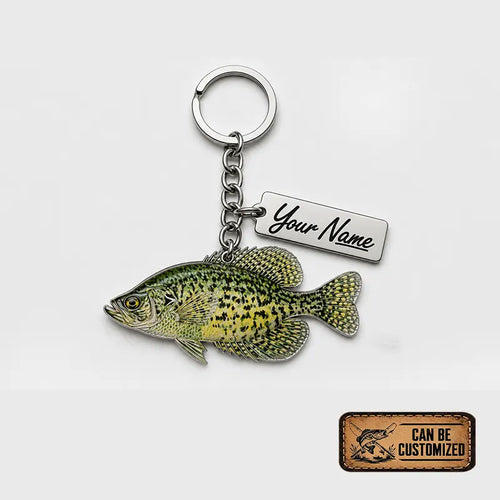 Personalized Hyper-Realistic Freshwater Fish Acrylic Keychain