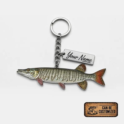 Personalized Hyper-Realistic Freshwater Fish Acrylic Keychain