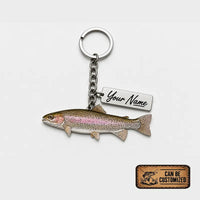 Personalized Hyper-Realistic Freshwater Fish Acrylic Keychain
