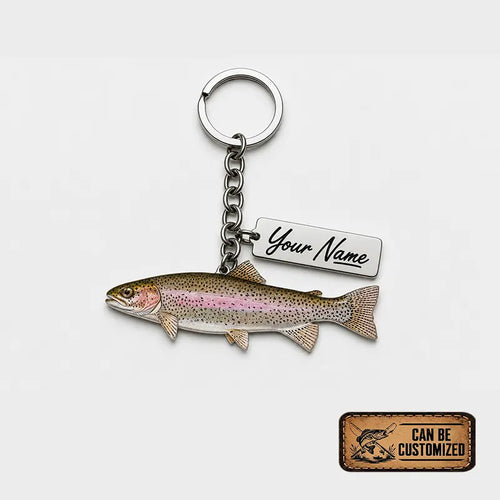Personalized Hyper-Realistic Freshwater Fish Acrylic Keychain