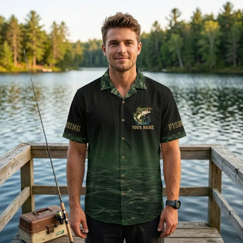 Personalized I'd Rather Be Fishing Hawaiian Shirt