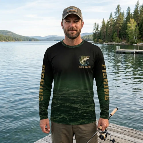 Personalized I'd Rather Be Fishing Long Sleeve Shirt