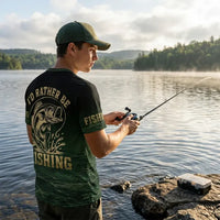 Personalized I'd Rather Be Fishing T-Shirt