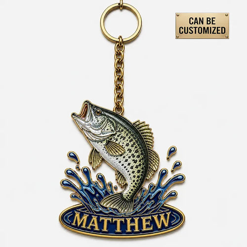Personalized Jumping Fish Acrylic Keychain